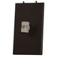 Meyda Lighting Lanier 7" 2-Light Oil Rubbed Bronze Wall Sconce With Beige Iridescent Art Shade Glass