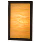 Meyda Lighting Lanier 7" 2-Light Oil Rubbed Bronze Wall Sconce With Beige Iridescent Art Shade Glass