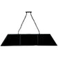 Meyda Lighting Laquer 61" 12-Light Mirror Black Island Pendant Light