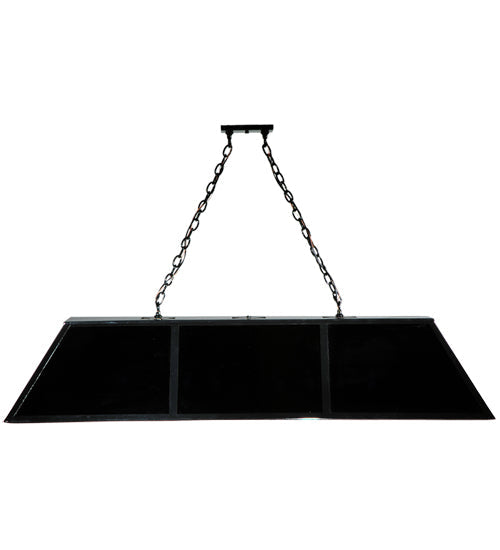 Meyda Lighting Laquer 61" 12-Light Mirror Black Island Pendant Light