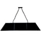 Meyda Lighting Laquer 61" 12-Light Mirror Black Island Pendant Light