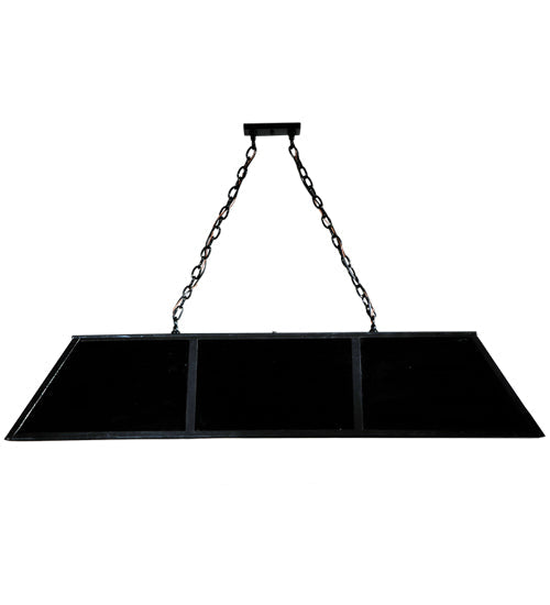 Meyda Lighting Laquer 61" 12-Light Mirror Black Island Pendant Light