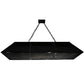Meyda Lighting Laquer 61" 12-Light Mirror Black Island Pendant Light