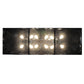 Meyda Lighting Laquer 61" 12-Light Mirror Black Island Pendant Light