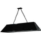 Meyda Lighting Laquer 61" 12-Light Mirror Black Island Pendant Light