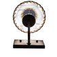 Meyda Lighting Laredo 6" Mahogany Bronze Wall Sconce With Brown Faux Leather Shade