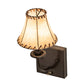 Meyda Lighting Laredo 6" Oil Rubbed Bronze Wall Sconce With Beige Faux Leather Tan Shade