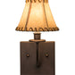 Meyda Lighting Laredo 6" Wall Sconce With Beige Faux Leather Shade