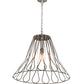 Meyda Lighting Larme 194976 26" Matte Clear Steel Pendant Light