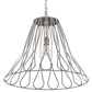 Meyda Lighting Larme 194976 26" Matte Clear Steel Pendant Light