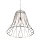 Meyda Lighting Larme 194976 26" Matte Clear Steel Pendant Light