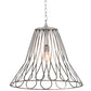 Meyda Lighting Larme 194976 26" Matte Clear Steel Pendant Light