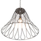 Meyda Lighting Larme 194976 26" Matte Clear Steel Pendant Light