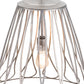 Meyda Lighting Larme 194976 26" Matte Clear Steel Pendant Light