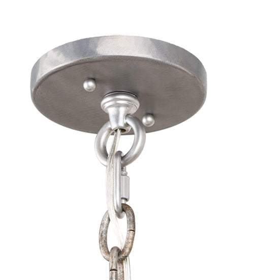 Meyda Lighting Larme 194976 26" Matte Clear Steel Pendant Light