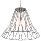Meyda Lighting Larme 194976 26" Matte Clear Steel Pendant Light
