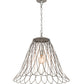 Meyda Lighting Larme 26" Matte Clear Steel Pendant Light