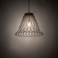 Meyda Lighting Larme 26" Matte Clear Steel Pendant Light