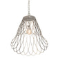 Meyda Lighting Larme 26" Matte Clear Steel Pendant Light
