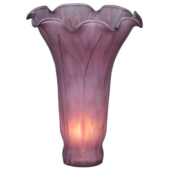 Meyda Lighting Lavender Pond Lily 4" Purple Shade Glass
