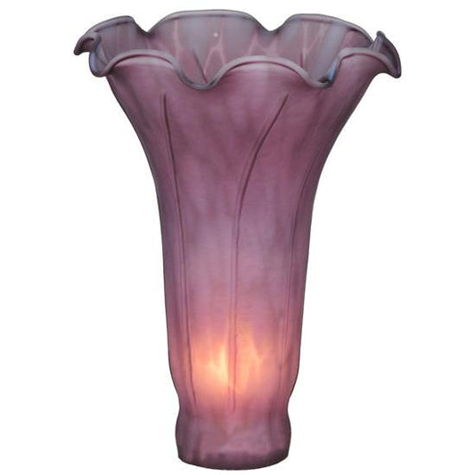Meyda Lighting Lavender Pond Lily 4" Purple Shade Glass