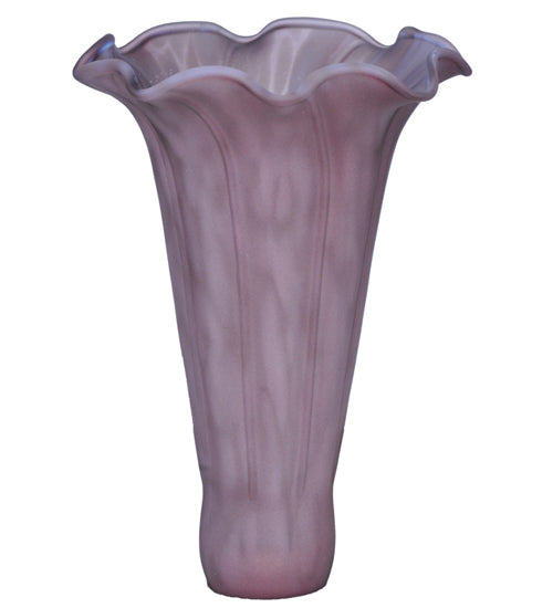 Meyda Lighting Lavender Pond Lily 4"W x 5"H Lavender Shade Glass