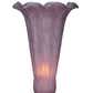Meyda Lighting Lavender Pond Lily 4"W x 5"H Lavender Shade Glass