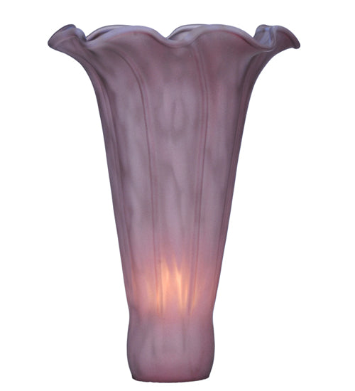 Meyda Lighting Lavender Pond Lily 4"W x 5"H Lavender Shade Glass