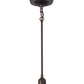 Meyda Lighting Lavender Pond Lily 5" Mahogany Bronze Mini Pendant Light With Lavender Shade Glass