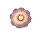 Meyda Lighting Lavender Pond Lily 5" Mahogany Bronze Mini Pendant Light With Lavender Shade Glass