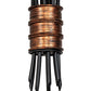 Meyda Lighting Layla 51" 9-Light Blackwash & Cimarron Bronze Chandelier With Ivory Faux Candlelight