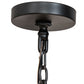 Meyda Lighting Layla 51" 9-Light Blackwash & Cimarron Bronze Chandelier With Ivory Faux Candlelight