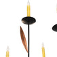 Meyda Lighting Layla 51" 9-Light Blackwash & Cimarron Bronze Chandelier With Ivory Faux Candlelight
