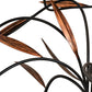 Meyda Lighting Layla 51" 9-Light Blackwash & Cimarron Bronze Chandelier With Ivory Faux Candlelight