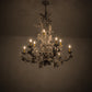Meyda Lighting Le Printemps 36" 9-Light Tuscan Ivory Chandelier With Ivory Faux Candlelight