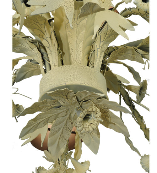 Meyda Lighting Le Printemps 52" 12-Light Custom White Crackle Chandelier