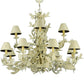 Meyda Lighting Le Printemps 52" 12-Light Custom White Crackle Chandelier