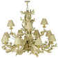 Meyda Lighting Le Printemps 52" 12-Light Custom White Crackle Chandelier