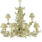 Meyda Lighting Le Printemps 52" 12-Light Custom White Crackle Chandelier
