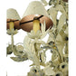 Meyda Lighting Le Printemps 52" 12-Light Custom White Crackle Chandelier