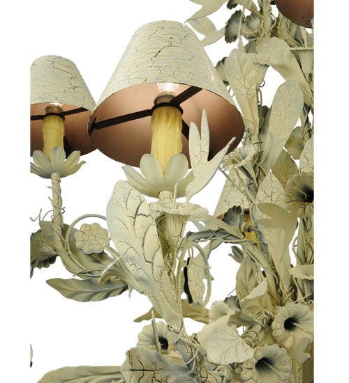 Meyda Lighting Le Printemps 52" 12-Light Custom White Crackle Chandelier