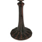 Meyda Lighting Leaf 11" Mahogany Bronze Table Lamp Base