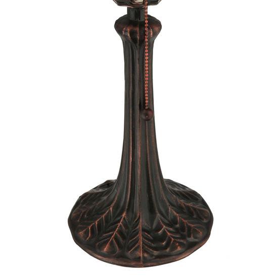 Meyda Lighting Leaf 11" Mahogany Bronze Table Lamp Base
