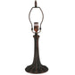 Meyda Lighting Leaf 11" Mahogany Bronze Table Lamp Base