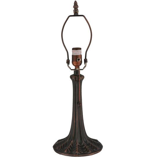 Meyda Lighting Leaf 11" Mahogany Bronze Table Lamp Base