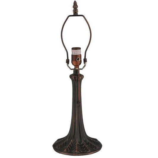 Meyda Lighting Leaf 11" Mahogany Bronze Table Lamp Base