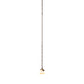 Meyda Lighting Leaf 6" Antique Rust Mini Pendant Light With Beige Bell Shade Glass