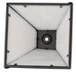 Meyda Lighting Leaf Edge 11" Textured Black Frame With Whitestone Idalight Shade
