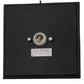 Meyda Lighting Leaping Bass 10" Black Wall Sconce With Clear Seeded Shade Glass