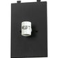 Meyda Lighting Leaping Trout 13" 2-Light Textured Black Wall Sconce With Silver Mica Shade Glass